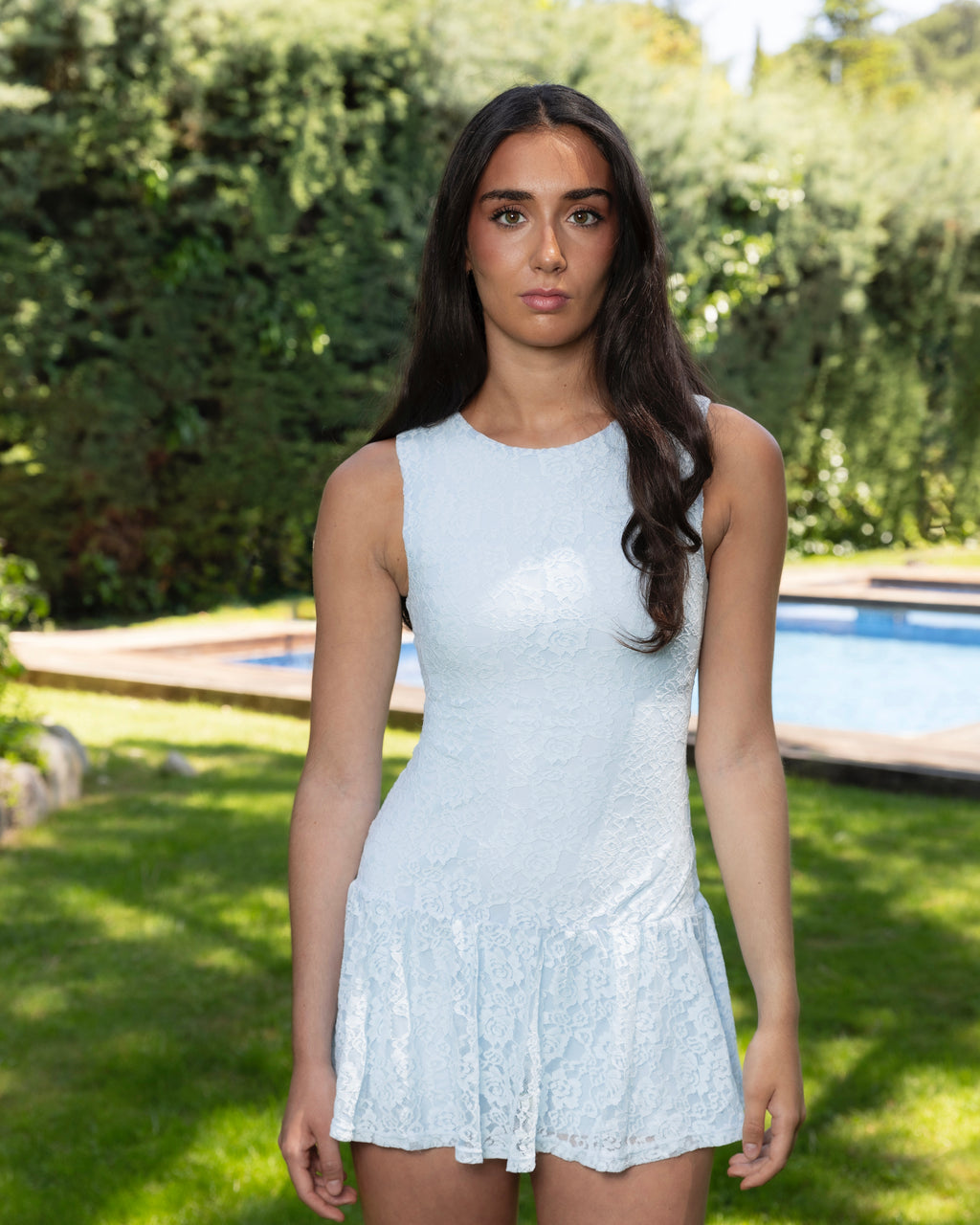 Chantilly blue tennis dress