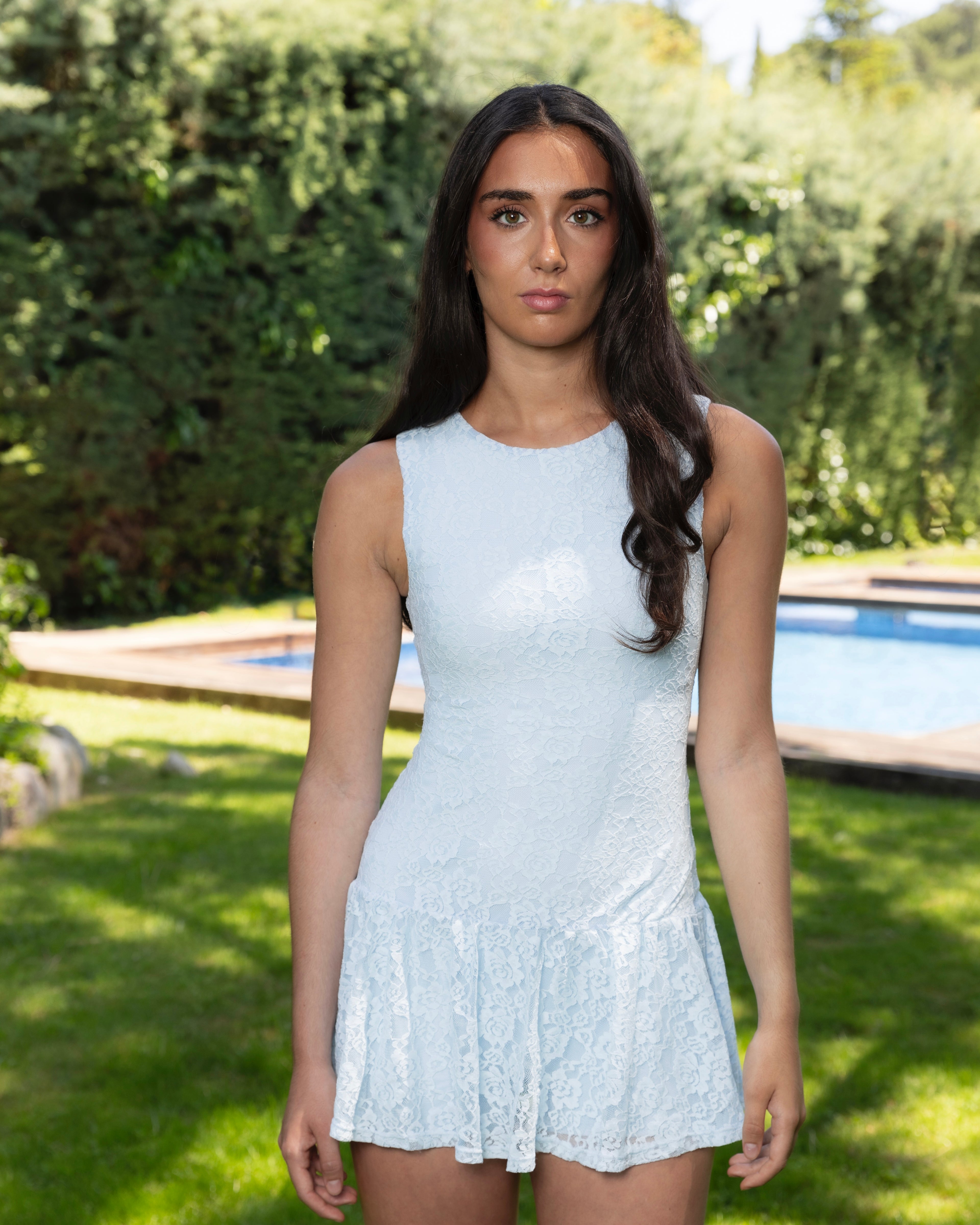 Chantilly blue tennis dress